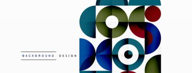 Temiz bir çember arka planı. Duvar kağıdı, pankart, arkaplan veya iniş için renkli şablon