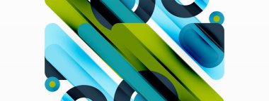 Yaratıcı geometrik duvar kağıdı. Asgari çizgiler ve daireler. Duvar kağıdı, afiş, arkaplan veya iniş için moda tekno iş şablonu