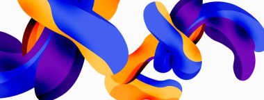 Yaratıcı geometrik duvar kağıdı. Sıçrama şekilleri kompozisyon arkaplanı. Duvar kağıdı, afiş, arkaplan veya iniş için tekno iş şablonu