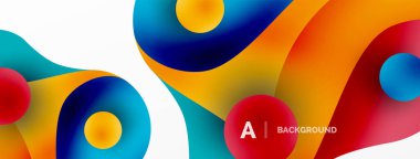 Geometrik yuvarlak şekiller ve soyut çemberler. Yapay zeka teknolojisi, engelleme zinciri, iletişim için duvar kağıdı, 5G, bilim, iş