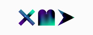 Minimum geometrik soyut arkaplan. İlkel şekiller kompozisyon arkaplanı. Duvar kağıdı, afiş, arkaplan veya iniş için moda tekno iş şablonu