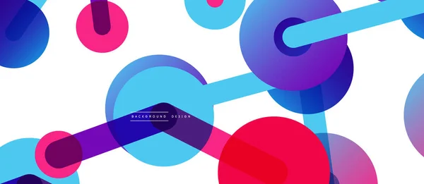 Abstract Background Dots Connected Lines Trendy Techno Business Template Wallpaper — 图库矢量图片