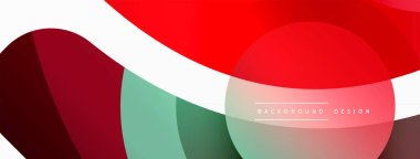 Yaratıcı geometrik duvar kağıdı. Asgari soyut arkaplan. Duvar kağıdı arkaplanı veya iniş sayfası için daire dalga ve yuvarlak şekiller kompozisyon vektör çizimi