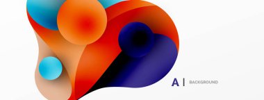 Geometrik yuvarlak şekiller ve soyut çemberler. Yapay zeka teknolojisi, engelleme zinciri, iletişim için duvar kağıdı, 5G, bilim, iş