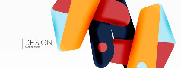 Творческие Геометрические Обои Минимальный Абстрактный Фон Цветные Перекрывающиеся Линии Композиция — стоковый вектор