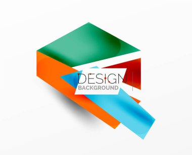 Arka plan soyut örtüşen şekiller. Duvar kağıdı afişi veya iniş sayfası için en düşük bileşim vektör ilüstrasyonuName