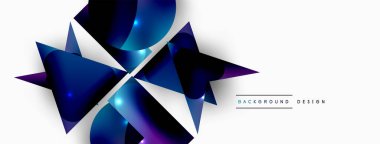 Minimum geometrik soyut arkaplan. İlkel şekiller kompozisyon arkaplanı. Duvar kağıdı, afiş, arkaplan veya iniş için moda tekno iş şablonu