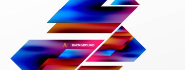 Modern trend minimalist soyut arka plan. Geometrik desen tasarımı, 3 boyutlu ve gölge efektleri. Vektör İllüstrasyonu