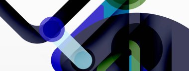 Geometrik ilkeller. Çizgiler, çemberler soyut arkaplan