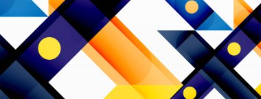 Parlak renkli düz çizgiler geometrik soyut arkaplan. Duvar kağıdı, afiş, arkaplan ya da iniş için üst üste binen çizgiler