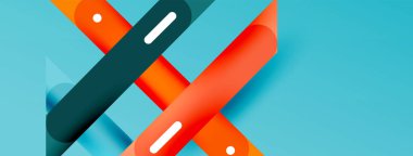 Arka plan dinamik çizgileri geometrik duvar kağıdı. Duvar kağıdı afişi ya da iniş sayfası için çizgili kompozisyon vektör illüstrasyonu