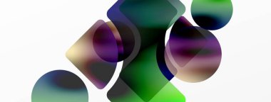 Saydam efektler geometrik soyut arkaplan. Minimalist duvar kağıdı, afiş, arkaplan veya iniş