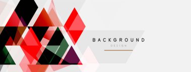 Renkli üçgen bileşimi, geometrik soyut arkaplan. Tekno veya iş konsepti, duvar kağıdı, afiş, arkaplan, iniş sayfası deseni