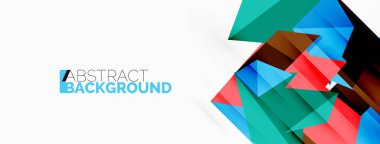 Soyut çizgi ve üçgen arkaplan. Yaratıcı geometrik soyut arkaplan. Duvar kağıdı, afiş, arkaplan veya iniş için iş şablonu