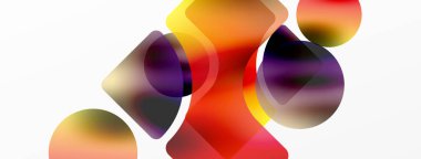 Saydam efektler geometrik soyut arkaplan. Minimalist duvar kağıdı, afiş, arkaplan veya iniş