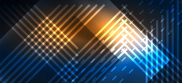 Arka plan duvar kağıtları, parlak çizgiler ve geometrik şekiller. Yapay Zeka teknolojisi, engelleme zinciri, iletişim, 5G, bilim, iş ve teknoloji konsepti için koyu duvar kağıdı