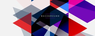 Renkli üçgen bileşimi, geometrik soyut arkaplan. Tekno veya iş konsepti, duvar kağıdı, afiş, arkaplan, iniş sayfası deseni