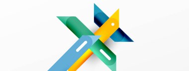 Arka plan dinamik çizgileri geometrik duvar kağıdı. Duvar kağıdı afişi ya da iniş sayfası için çizgili kompozisyon vektör illüstrasyonu