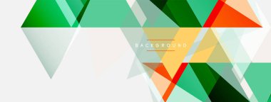 Mozaik üçgenler geometrik arkaplan. Tekno veya iş konsepti, duvar kağıdı, afiş, arkaplan, iniş sayfası deseni