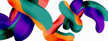 Yaratıcı geometrik duvar kağıdı. Sıçrama şekilleri kompozisyon arkaplanı. Duvar kağıdı, afiş, arkaplan veya iniş için tekno iş şablonu