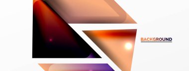 Dinamik 3d geometrik soyut arkaplan. Üçgenler ve diğer basit formlar. Duvar Kağıdı, Sancak, Arkaplan, Kart, Kitap İllüstrasyonu, İniş Sayfası