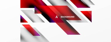 Modern trend minimalist soyut arka plan. Geometrik desen tasarımı, 3 boyutlu ve gölge efektleri. Vektör İllüstrasyonu