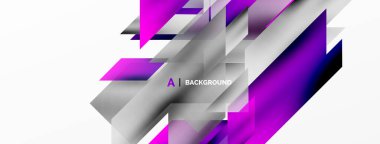 Modern trend minimalist soyut arka plan. Geometrik desen tasarımı, 3 boyutlu ve gölge efektleri. Vektör İllüstrasyonu