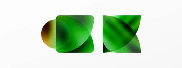 Transparenta Effekter Geometrisk Abstrakt Bakgrund Minimalistiska Tapeter Banner Bakgrund Eller — Stock vektor