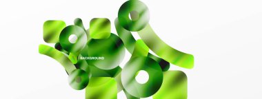 Metalik parlak geometrik yüzeyler, yuvarlak şekiller ve daireler. Duvar kağıdı, afiş, arkaplan, kart, kitap illüstrasyonu, iniş sayfası için dijital ağ geleceksel şablonu