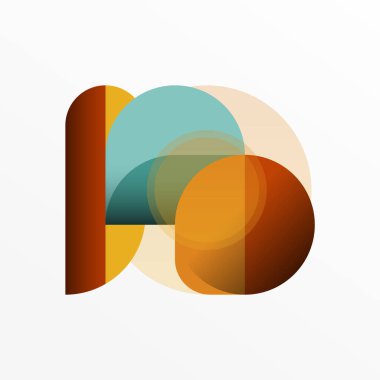 Yuvarlak üçgen çizgileri ve daireleri şekillendirir. Duvar kağıdı afişi arkaplanı veya iniş sayfası için Geometrik vektör çizimi