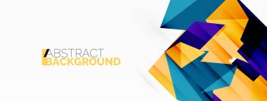 Soyut çizgi ve üçgen arkaplan. Yaratıcı geometrik soyut arkaplan. Duvar kağıdı, afiş, arkaplan veya iniş için iş şablonu