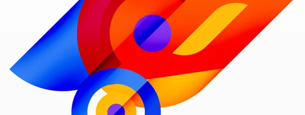 Abstrakte Runde Formen Hintergrund Minimalistische Dekoration Geometrischer Hintergrund Mit Kreisen — Stockvektor