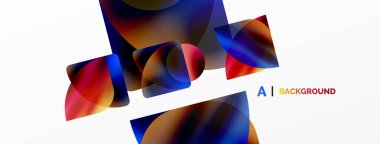 Saydam efektler geometrik soyut arkaplan. Minimalist duvar kağıdı, afiş, arkaplan veya iniş