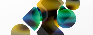 Saydam efektler geometrik soyut arkaplan. Minimalist duvar kağıdı, afiş, arkaplan veya iniş