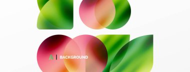 Saydam efektler geometrik soyut arkaplan. Minimalist duvar kağıdı, afiş, arkaplan veya iniş