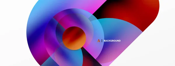 Digital Web Futuristic Template Circle Composition Abstract Background Vector Illustration — Stock vektor