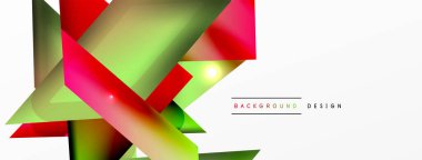 Dinamik 3d geometrik soyut arkaplan. Üçgenler ve diğer basit formlar. Duvar Kağıdı, Sancak, Arkaplan, Kart, Kitap İllüstrasyonu, İniş Sayfası