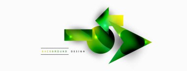 Minimum geometrik soyut arkaplan. İlkel şekiller kompozisyon arkaplanı. Duvar kağıdı, afiş, arkaplan veya iniş için moda tekno iş şablonu