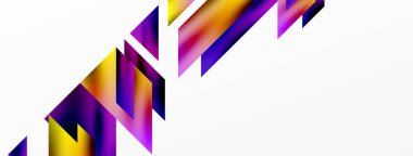 Modern trend minimalist soyut arka plan. Geometrik desen tasarımı, 3 boyutlu ve gölge efektleri. Vektör İllüstrasyonu