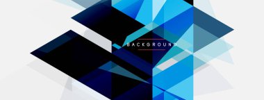 Mozaik üçgenler geometrik arkaplan. Tekno veya iş konsepti, duvar kağıdı, afiş, arkaplan, iniş sayfası deseni