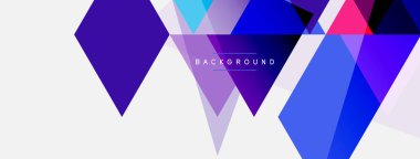 Renkli üçgen bileşimi, geometrik soyut arkaplan. Tekno veya iş konsepti, duvar kağıdı, afiş, arkaplan, iniş sayfası deseni