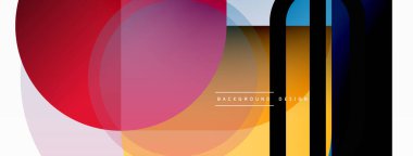 Yaratıcı geometrik duvar kağıdı. Asgari çember üçgen ve kare çizgi soyut arkaplan. Duvar kağıdı afişi veya iniş sayfası için vektör illüstrasyonu