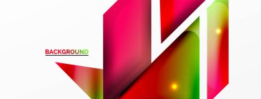 Dinamik 3d geometrik soyut arkaplan. Üçgenler ve diğer basit formlar. Duvar Kağıdı, Sancak, Arkaplan, Kart, Kitap İllüstrasyonu, İniş Sayfası