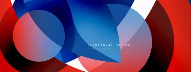 Yaratıcı geometrik duvar kağıdı. Asgari soyut arkaplan. Duvar kağıdı arkaplanı veya iniş sayfası için daire dalga ve yuvarlak şekiller kompozisyon vektör çizimi