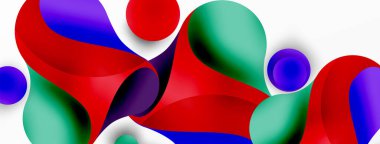 Geometrik yuvarlak şekiller ve soyut çemberler. Yapay zeka teknolojisi, engelleme zinciri, iletişim için duvar kağıdı, 5G, bilim, iş