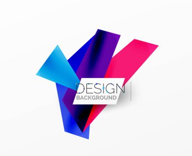 Arka plan soyut örtüşen şekiller. Duvar kağıdı afişi veya iniş sayfası için en düşük bileşim vektör ilüstrasyonuName