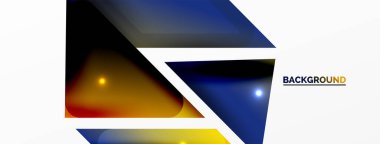 Dinamik 3d geometrik soyut arkaplan. Üçgenler ve diğer basit formlar. Duvar Kağıdı, Sancak, Arkaplan, Kart, Kitap İllüstrasyonu, İniş Sayfası