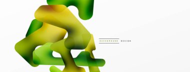 Renkli parlak soyut şekiller kompozisyonu. Duvar kağıdı, afiş, arkaplan, kart, kitap illüstrasyonu, iniş sayfası için dijital ağ geleceksel şablonu