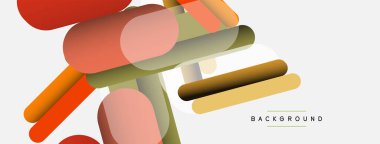 Soyut arkaplan. Yuvarlak şekiller, gri arkaplanda çizgiler. Duvar kağıdı afişi veya iniş sayfası için vektör illüstrasyonu