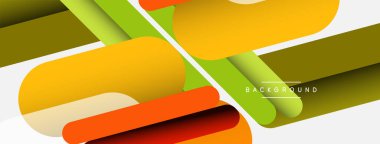 Soyut arkaplan. Yuvarlak şekiller, gri arkaplanda çizgiler. Duvar kağıdı afişi veya iniş sayfası için vektör illüstrasyonu